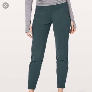 Lululemon run rulu run pant nocturnal teal